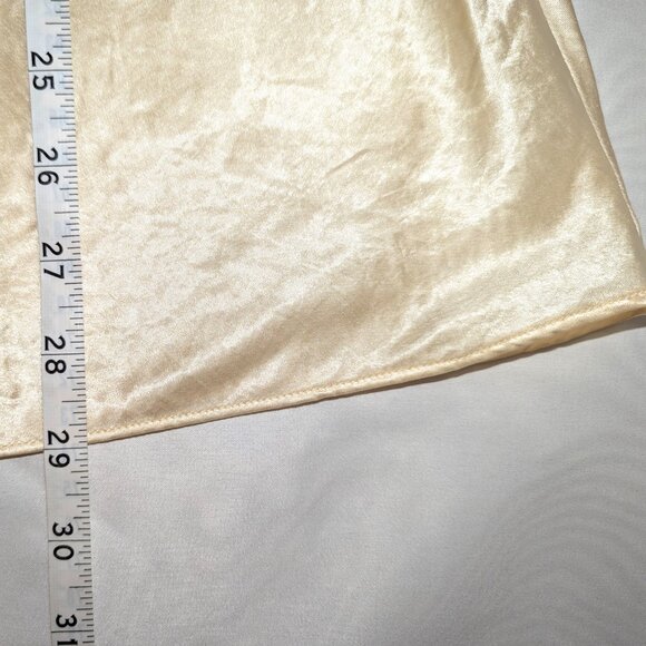 Babaton | Aritzia High-Rise Satin Midi Slip Skirt Cream Butter Yellow | Size 4 - Picture 8 of 9